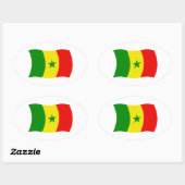 Senegal Vlag Sticker (Vel)