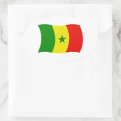 Senegal Vlag Sticker (Tas)