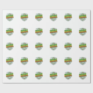 Senegal Voetbal 2026 Voetbal Vet Land Typografie Cadeaupapier