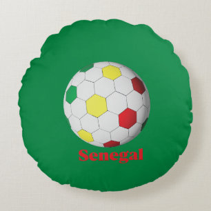 Senegal Voetbal Rond Kussen