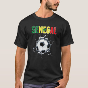 Senegal Voetbalfans Senegalese Voetbal In Scheur T-shirt