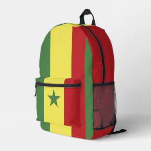 Senegalese vlag bedrukte rugzak