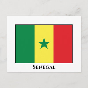 Senegalese vlag briefkaart