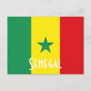 Senegalese vlag briefkaart