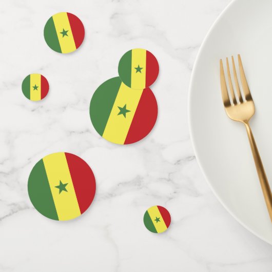 Senegalese vlag confetti (Groep)