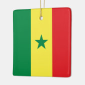 Senegalese vlag keramisch ornament (Links)