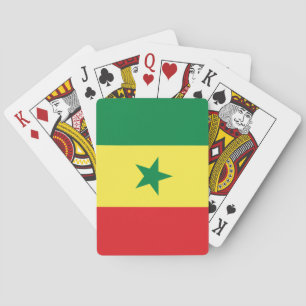 Senegalese vlag pokerkaarten
