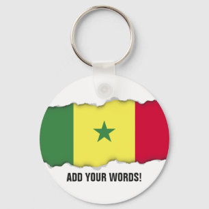 Senegalese vlag sleutelhanger