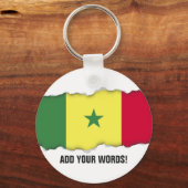 Senegalese vlag sleutelhanger (Voorkant)
