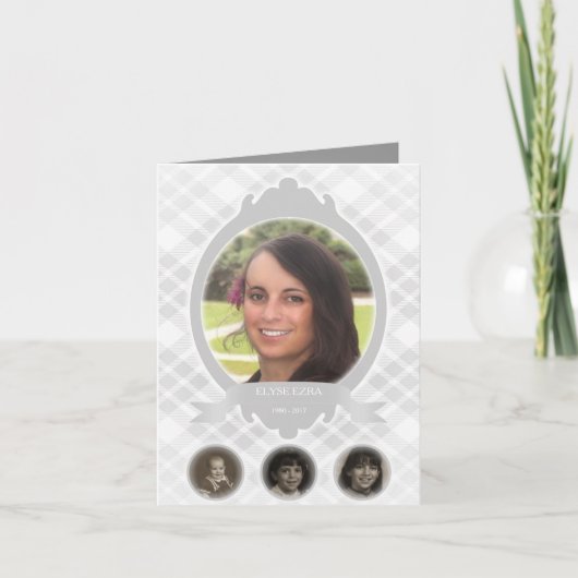 Senescence Foto Memorial Aankondigingen (Voorkant)