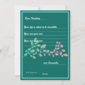 S'engager auprès du Seigneur Proverbes 16:3 Carte (Dos)