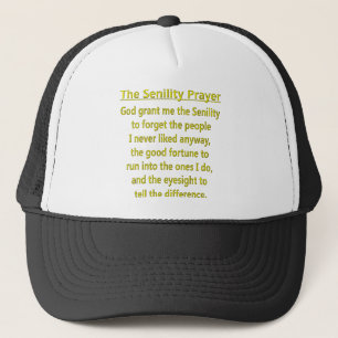 Senility Prayer Trucker Pet