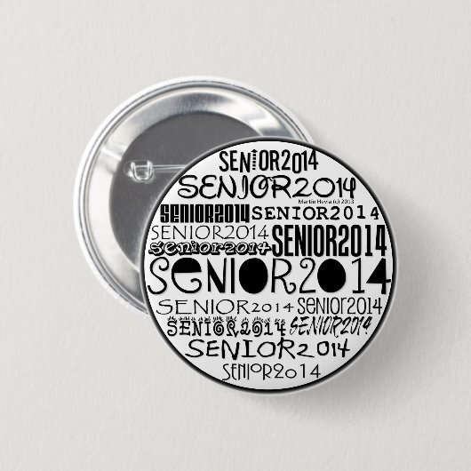 Senior 2014 Button Pin (Voorkant /achterkant)
