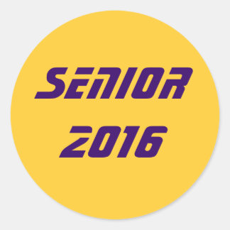 Senior 2016 ronde sticker