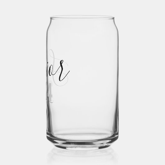 Senior 2024 gepersonaliseerde naam Afstuderen Blikvorm Glas (Links)