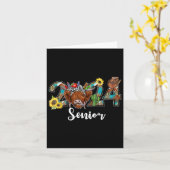 Senior 2024 Highland Koe Western Afstuderen Klasse Kaart (Gele Bloem)