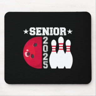 Senior 2025 Bowling Player CL van 2025 Afstuderen Muismat