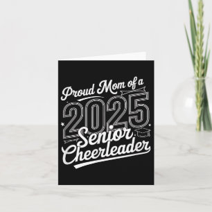 Senior 2025 Cheer Team Mom High School Afstuderen Kaart