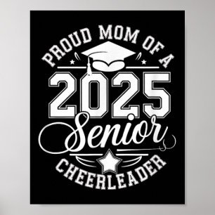 Senior 2025 Cheer Team Mom High School Afstuderen Poster