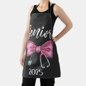Senior 2025 Coquette Klasse van 2025 Roze Bogen Schort (Insitu)