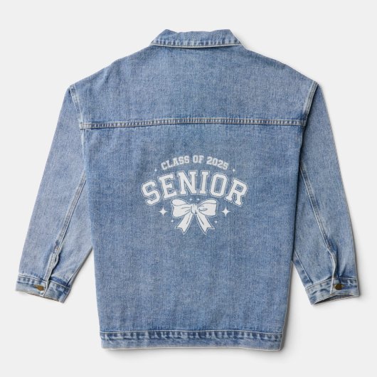 Senior 2025 jeans denim jacket (Achterkant)