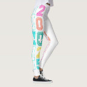 Senior 2025 Leggings White & Pastel (Droite)