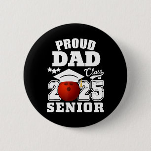 Senior 2025 Trotse vader van een CL van 2025 Bowli Ronde Button 5,7 Cm