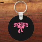 Senior 2026 Afstuderen Coquette CL van 2026 Terug Sleutelhanger (Voorkant)