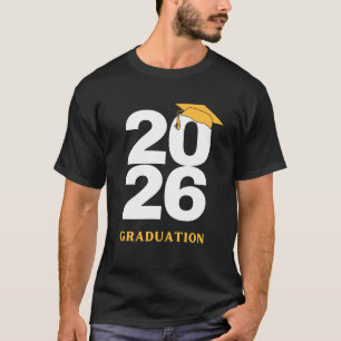 Senior 2026 Distressed Number Design Class van 202 T-shirt