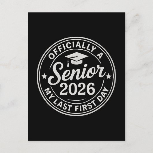 Senior 2026 First Day Stamp Briefkaart (Voorkant)