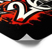 Senior 2026 Graffiti Drip Style Graduation Graphic Poster (Hoek)