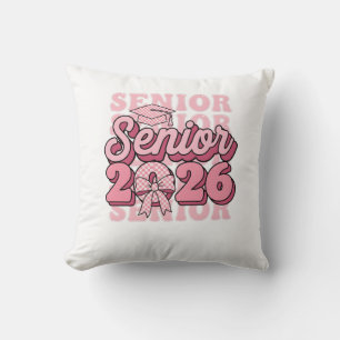 Senior 2026 Klas van 2026 Coquette Roze Strik Afst Kussen