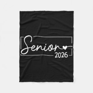 Senior 2026 Logo Afstuderen Cl Van 2026 Logo Senio Fleece Deken