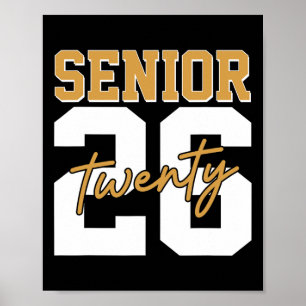 Senior 2026 Retro Cl Van 2026 Afstuderen 2026 Mann Poster