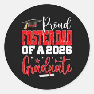 Senior 2026 Trotse pleegvader van een Cl van 2026  Ronde Sticker