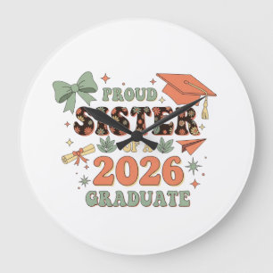 Senior 2026 Trotse Zus van een Afgestudeerde Famil Grote Klok