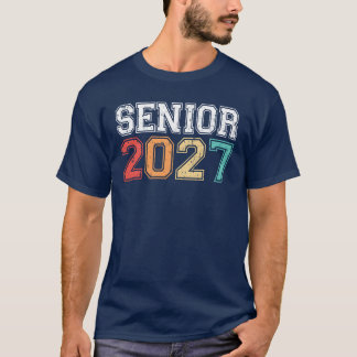 Senior 2027 Afstudeer Retro Vintage retro T-shirt