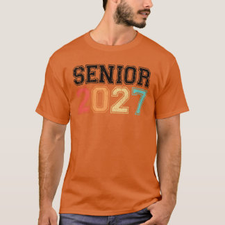 Senior 2027 Retro Vintage jongen T-shirt