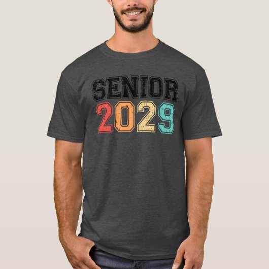 Senior 2029 Retro Vintage friend T-shirt (Voorkant)