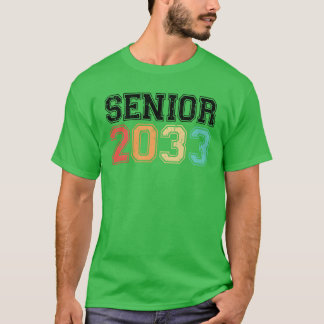 Senior 2033 Retro Vintage grappig T-shirt