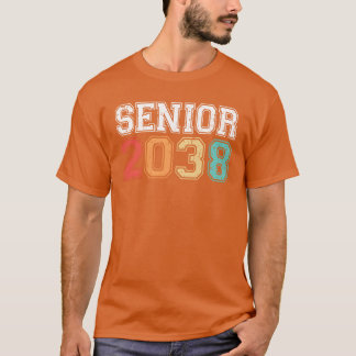 Senior 2038 Afstudeerders Retro Vintage vrienden T-shirt