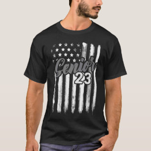 Senior 23 2023 Afstuderen Afstuderen Amerikaanse v T-shirt