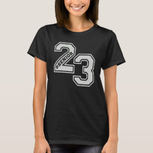 SENIOR 23 SENIOR 2023 RETRO WIT & GRIJS AFSTUDEER T-SHIRT
