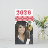 Senior Afbeeldingen - 2010 Afstuderen fotokaart Aankondiging (Staand voorkant)