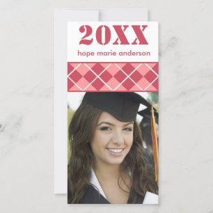 Senior Afbeeldingen Afstuderen fotokaart Aankondiging