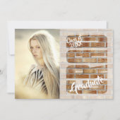 Senior 🎓 Afstuderen DIY Foto en tekst Kaart (Voorkant)