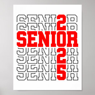 Senior Afstuderen Gift CL van 2025 Senior 2025 Jon Poster