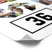 Senior Afstuderen Sporter Fotocollage Poster (Hoek)