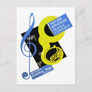 Senior Amateur Music Contest Briefkaart