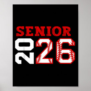 Senior avondklas van 2026 honkbalseniors poster